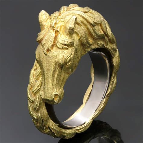 vintage hermes horse ring